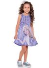 Vestido Infantil Menina Frozen lilas Tamanho 4