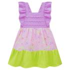 Vestido Infantil Menina Infanti em Viscose Borboletas