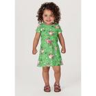 Vestido Infantil Menina Ursinhos Verde Brandili