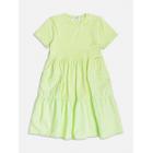 Vestido Infantil Midi Verde Lima c/Bolso e Strass Momi