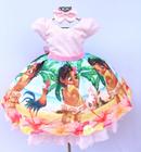 Vestido infantil Tematicos da Miss Moana Baby luxo