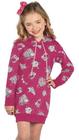 Vestido Infantil Molecotton Inverno Flanelado 1 A 3 C/ Touca