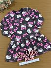 Vestido Infantil Momi Inverno Cinza Hello Kitty