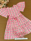 Vestido Infantil Momi Inverno Xadrez Neon