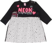 Vestido Infantil Momi Malha Manga Longa 1026 - GG