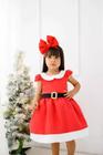 Vestido infantil natal e romper vermelho bebe a 4 anos