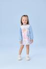 Vestido Infantil Petit Cherie Inverno Azul Menininha