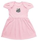 Vestido Infantil Santos Rosa Torcida Baby