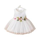 Vestido Infantil Sem Mangas com Patchwork Floral - Estilo Delicado para o Verão