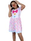 Vestido Infantil Temático Fantasia Palhacinha