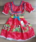 Vestido Infantil Temático Festa Junina Julina Xadrez São João Cores Variadas Tamanho 4