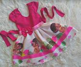 Vestido Infantil Moana Baby Rosa Temático Aniversário Rodado em Promoção na  Americanas