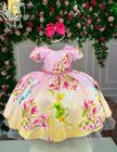 Vestido Infantil Temáticos da Gigi Fadas - Tinker Bell Rosa
