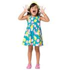 Vestido Infantil Verão Frutas Neon Tam 4 a 8 - Kyly