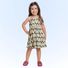 Vestido Infantil Verão Malha Corações Tam 2 a 3 - Fakini