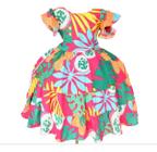 Vestido Infanto Juvenil Moda Casual Princesa Luxo Floral