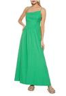 Vestido Irregular Alcinhas Verde Cardo