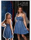 Vestido Jeans Feminino Pullga Juvenil