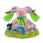 Vestido Junino Camponesa Manga Longa Infantil