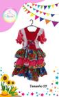 Vestido Junino infantil colorido (Tam. 10)