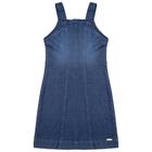 Vestido Juvenil Look Jeans c/ Abertura Jeans Moletom