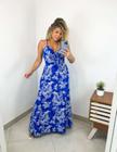 Vestido longo azul