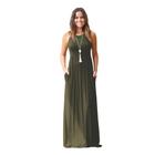 Vestido Longo Costa Nadador malha Viscolycra confortavel ve 116