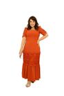 Vestido Longo Crepe Twill Plus Size Kauly (3747) Evangelica