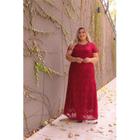 Vestido longo de renda PLUS SIZE roupa feminina tam 48 ao 54 cod 178/1