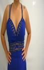 Vestido Longo Fem. Morena Rosa Azul