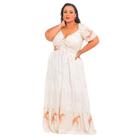 Vestido Longo Feminino Plus Size Moda Luxo - Eduarda Moda Fashion