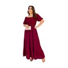 Vestido Longo Feminino Verão Casamento Três Maria Dia Moda Evangélico