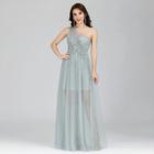 Vestido longo mule verde claro