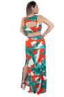Vestido longo top dupla face