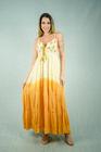 Vestido Longo Viscose de Alcinha Degradê GE670D com Cordão