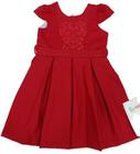 Vestido Luxo Menina Bordado C/ Cinto Paraiso Verão Rf 14049