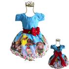 Vestido Moana Luxo Tematico - DG Baby Kids - Artigos e roupas infantis