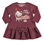 Vestido M. Longa Cotton Jeans Hello Kitty Nº 1 Ao 3 Oficial