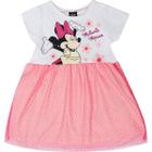 Vestido Manga Curta Infantil Minnie Cru - Disney V
