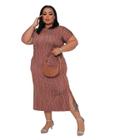 Vestido Midi Evangelico Plus Size Soltinho Mid Moda Evangelica Moda Cristã 2708