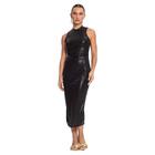 Vestido Midi Feminino Rovitex Endless Shiny Preto