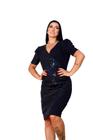 Vestido Midi Transpassado Paetê Brilho Plus Size