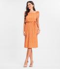 Vestido Midi Viscose Select Laranja