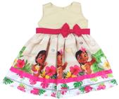 Vestido Perola Menina Infantil Moana Adulta - AUREA - Vestido Infantil -  Magazine Luiza