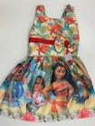 Vestido Moana GG 8-10 anos