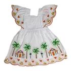 Vestido Nanai Infantil Bordado Soltinho