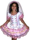 Vestido Noiva Caipira Luxo Infantil Menina Dança Festa Tema Quadrilha Ana Fantasias
