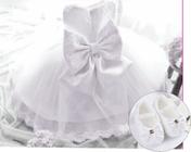 Vestido bebe festa princesa realeza renda estruturada branco - Ranna Bebe -  Vestido para Bebês - Magazine Luiza