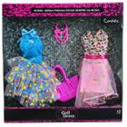 Vestido Para Boneca Barbie Com 2 Vestidos Doll Dress Candide