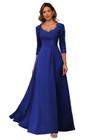 Vestido para mãe da noiva AUSPORY Elegant Royal Blue 2024 Plus S